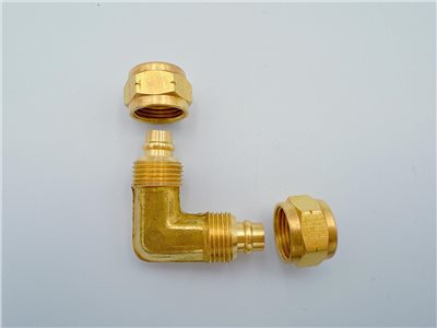 尼龍管接頭-90°雙頭PU