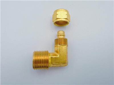 尼龍管接頭-90°外牙PU接頭