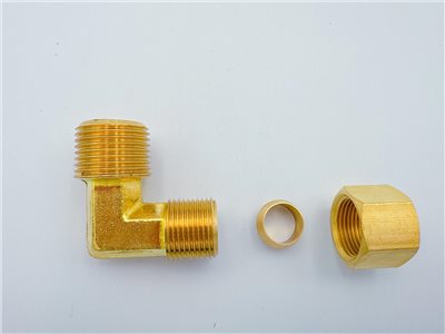 L型外牙銅管